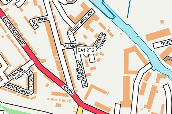 DA1 2TG map - OS OpenMap – Local (Ordnance Survey)