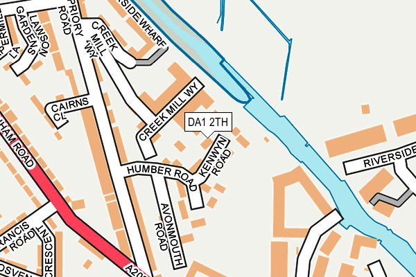 DA1 2TH map - OS OpenMap – Local (Ordnance Survey)