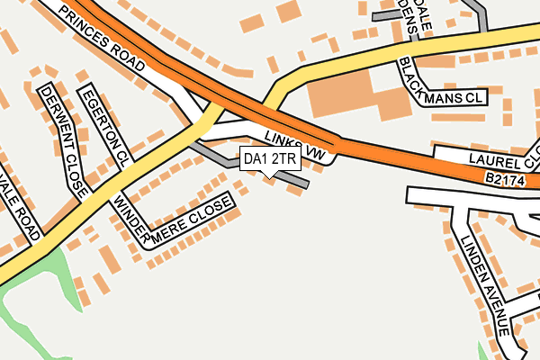 DA1 2TR map - OS OpenMap – Local (Ordnance Survey)
