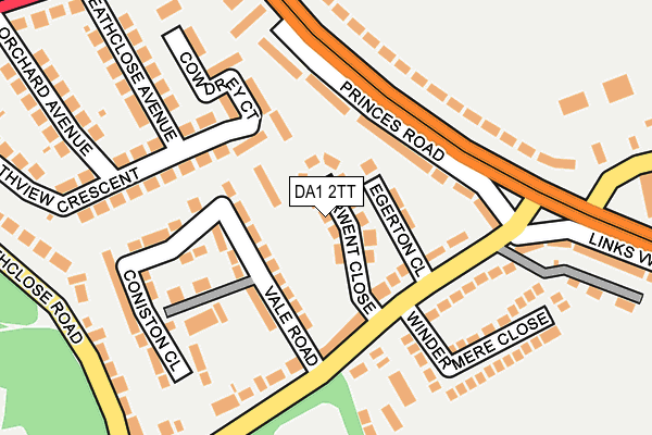 DA1 2TT map - OS OpenMap – Local (Ordnance Survey)
