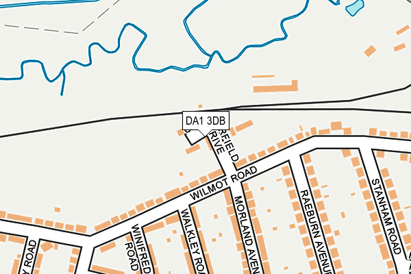 DA1 3DB map - OS OpenMap – Local (Ordnance Survey)