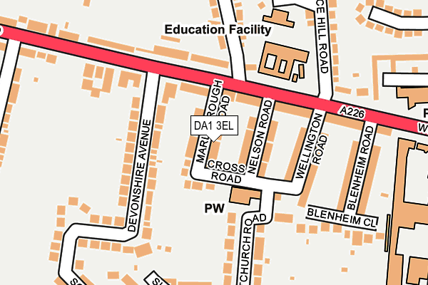 DA1 3EL map - OS OpenMap – Local (Ordnance Survey)