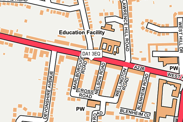 DA1 3EQ map - OS OpenMap – Local (Ordnance Survey)