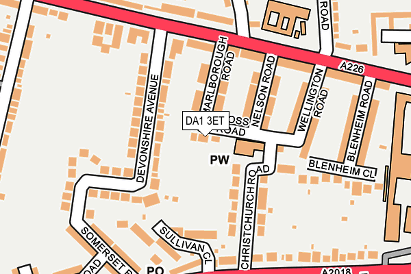 DA1 3ET map - OS OpenMap – Local (Ordnance Survey)