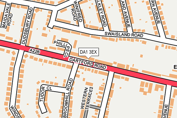 DA1 3EX map - OS OpenMap – Local (Ordnance Survey)