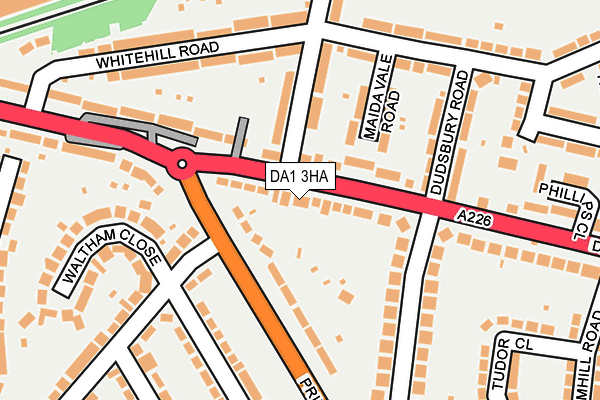 DA1 3HA map - OS OpenMap – Local (Ordnance Survey)