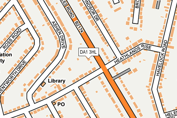 DA1 3HL map - OS OpenMap – Local (Ordnance Survey)
