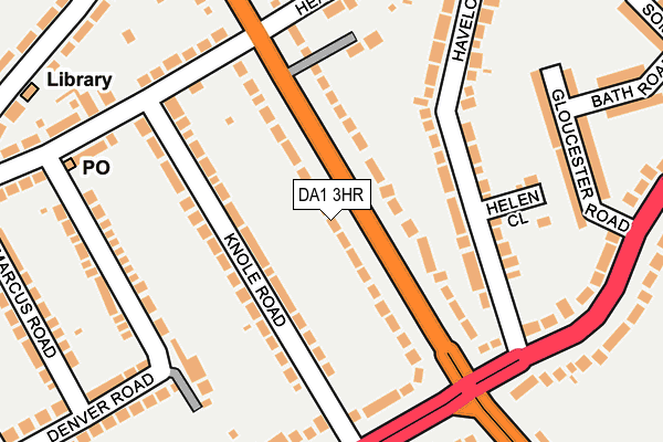 DA1 3HR map - OS OpenMap – Local (Ordnance Survey)