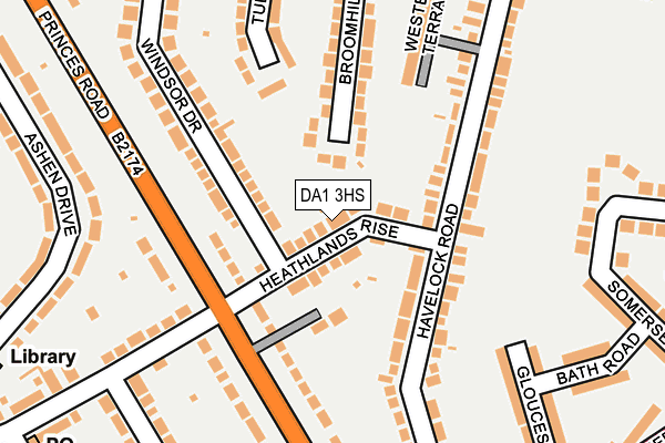 DA1 3HS map - OS OpenMap – Local (Ordnance Survey)