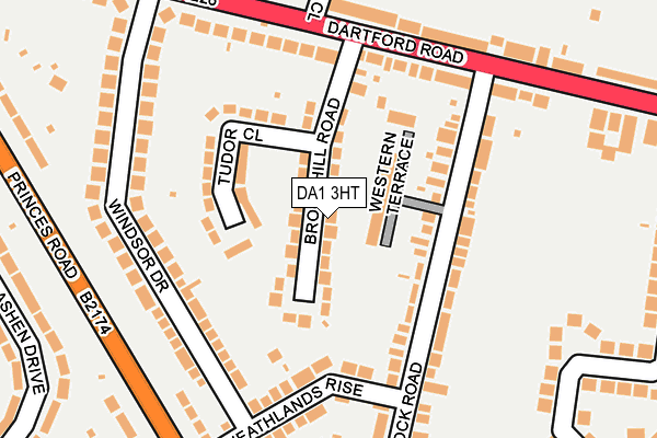 DA1 3HT map - OS OpenMap – Local (Ordnance Survey)