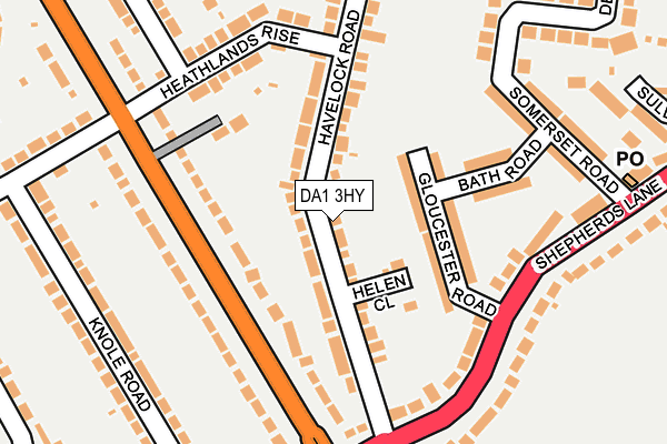 DA1 3HY map - OS OpenMap – Local (Ordnance Survey)