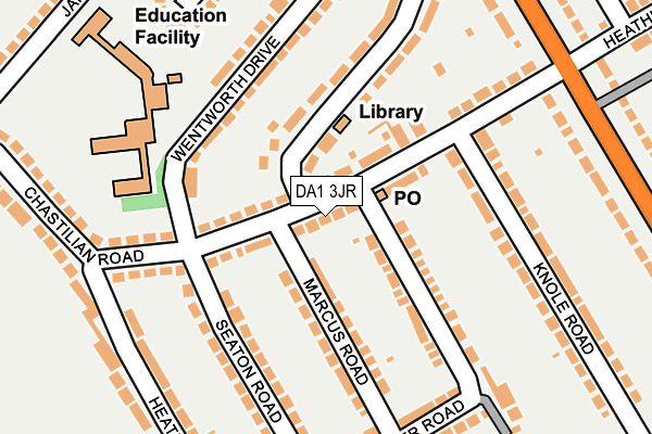 DA1 3JR map - OS OpenMap – Local (Ordnance Survey)