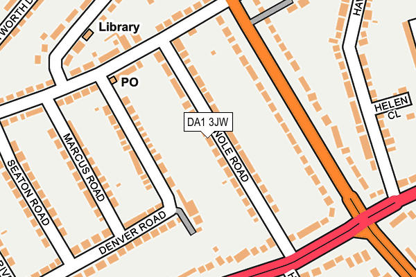 DA1 3JW map - OS OpenMap – Local (Ordnance Survey)