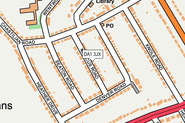 DA1 3JX map - OS OpenMap – Local (Ordnance Survey)