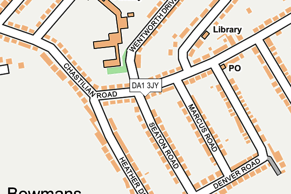 DA1 3JY map - OS OpenMap – Local (Ordnance Survey)