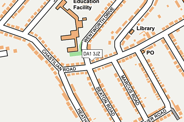 DA1 3JZ map - OS OpenMap – Local (Ordnance Survey)