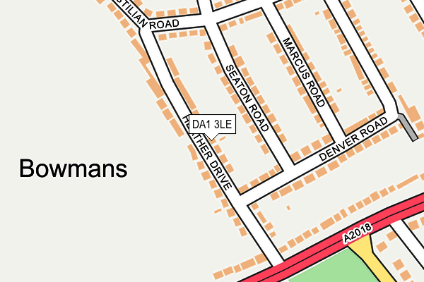 DA1 3LE map - OS OpenMap – Local (Ordnance Survey)