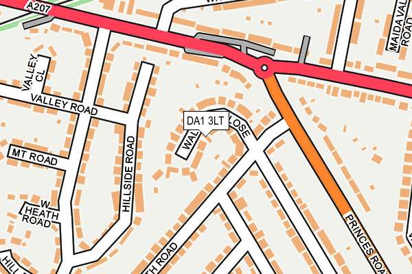 DA1 3LT map - OS OpenMap – Local (Ordnance Survey)