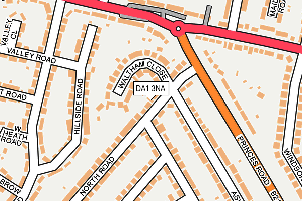 DA1 3NA map - OS OpenMap – Local (Ordnance Survey)