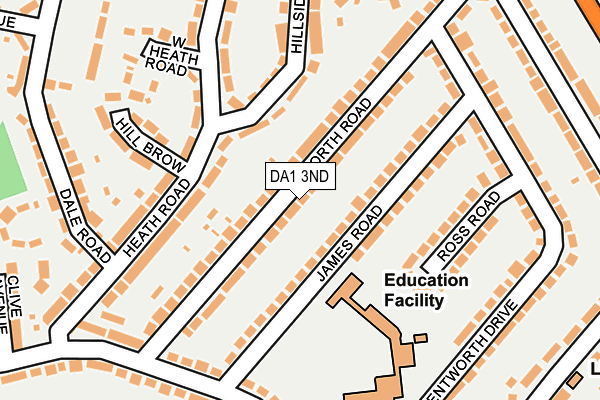 DA1 3ND map - OS OpenMap – Local (Ordnance Survey)