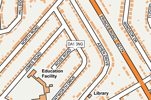 DA1 3NG map - OS OpenMap – Local (Ordnance Survey)