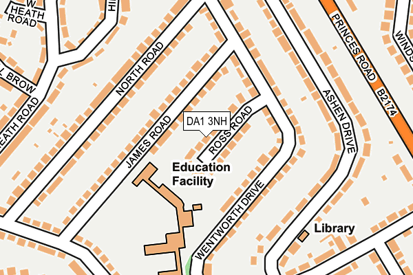 DA1 3NH map - OS OpenMap – Local (Ordnance Survey)