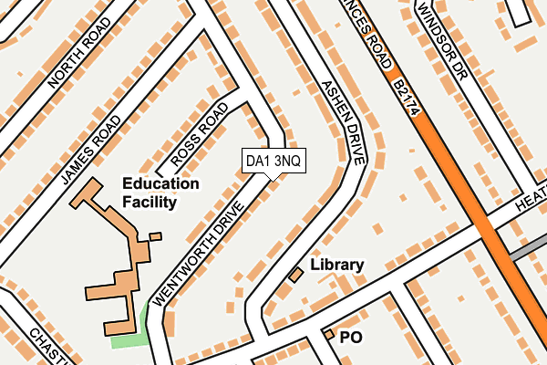 DA1 3NQ map - OS OpenMap – Local (Ordnance Survey)