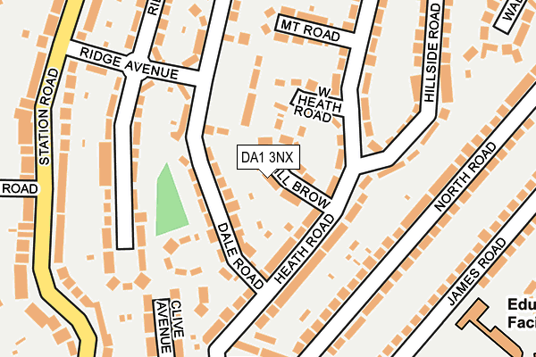 DA1 3NX map - OS OpenMap – Local (Ordnance Survey)