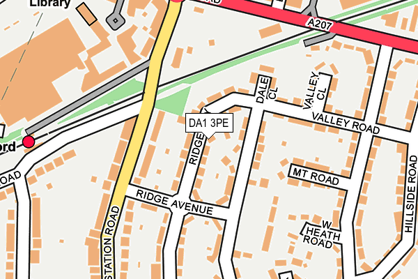 DA1 3PE map - OS OpenMap – Local (Ordnance Survey)