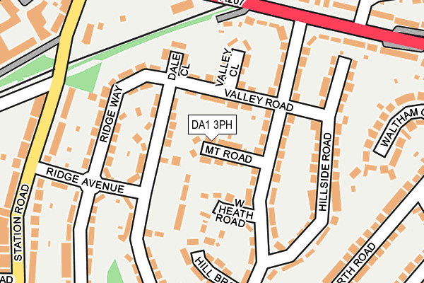 DA1 3PH map - OS OpenMap – Local (Ordnance Survey)