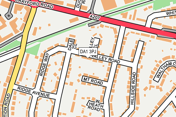 DA1 3PJ map - OS OpenMap – Local (Ordnance Survey)