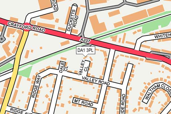 DA1 3PL map - OS OpenMap – Local (Ordnance Survey)