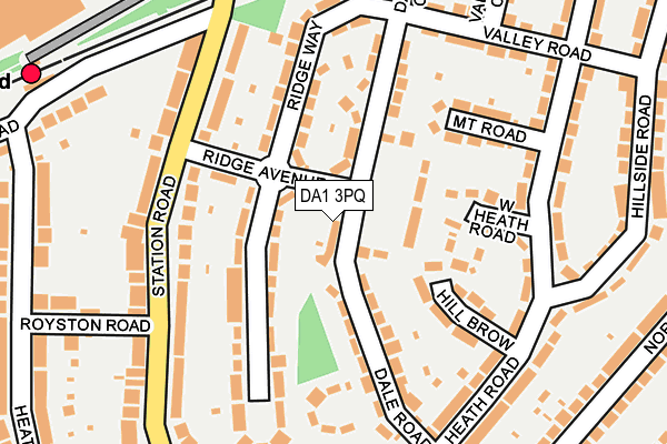 DA1 3PQ map - OS OpenMap – Local (Ordnance Survey)