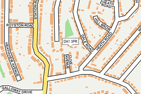 DA1 3PR map - OS OpenMap – Local (Ordnance Survey)