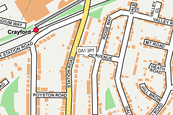 DA1 3PT map - OS OpenMap – Local (Ordnance Survey)