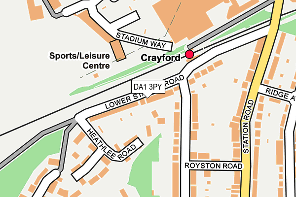 DA1 3PY map - OS OpenMap – Local (Ordnance Survey)
