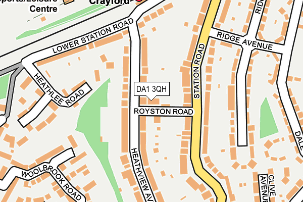 DA1 3QH map - OS OpenMap – Local (Ordnance Survey)