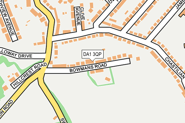 DA1 3QP map - OS OpenMap – Local (Ordnance Survey)
