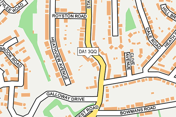 DA1 3QQ map - OS OpenMap – Local (Ordnance Survey)