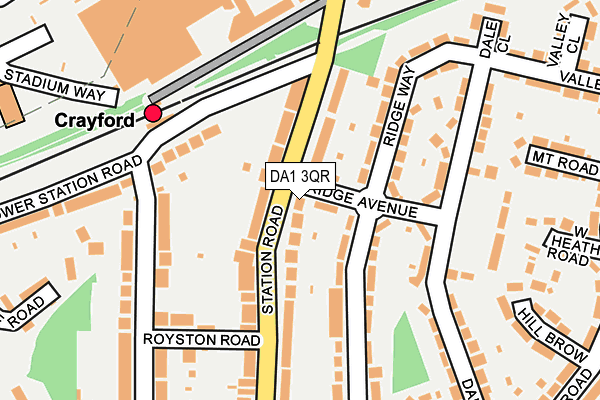 DA1 3QR map - OS OpenMap – Local (Ordnance Survey)