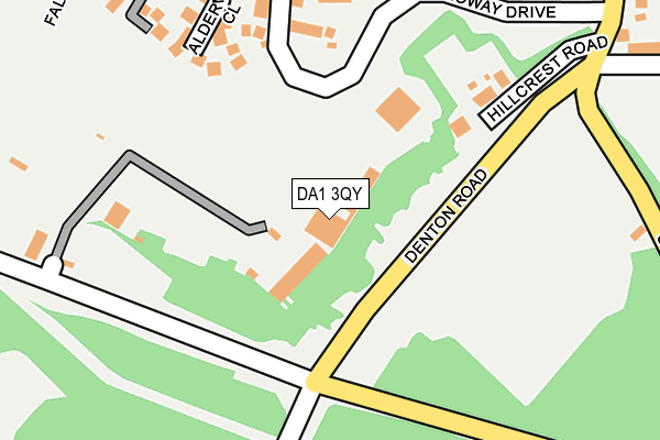 DA1 3QY map - OS OpenMap – Local (Ordnance Survey)