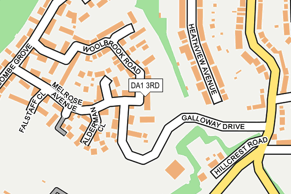 DA1 3RD map - OS OpenMap – Local (Ordnance Survey)