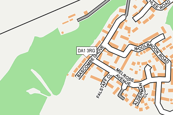 DA1 3RG map - OS OpenMap – Local (Ordnance Survey)