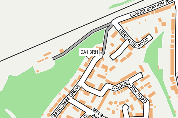 DA1 3RH map - OS OpenMap – Local (Ordnance Survey)