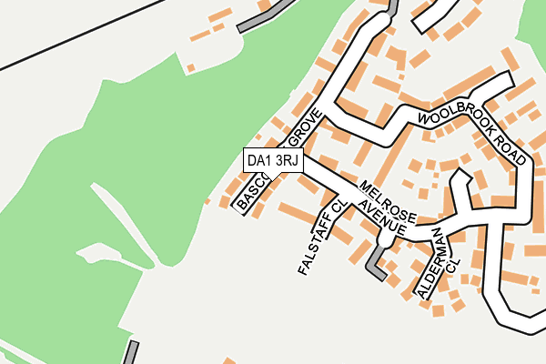 DA1 3RJ map - OS OpenMap – Local (Ordnance Survey)