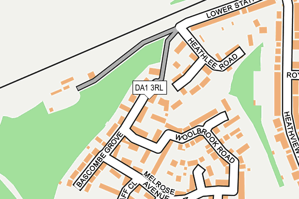 DA1 3RL map - OS OpenMap – Local (Ordnance Survey)