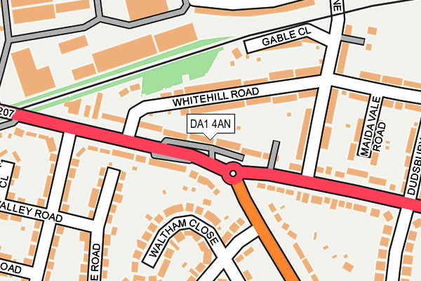 DA1 4AN map - OS OpenMap – Local (Ordnance Survey)