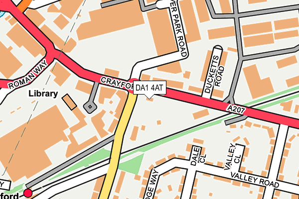 DA1 4AT map - OS OpenMap – Local (Ordnance Survey)