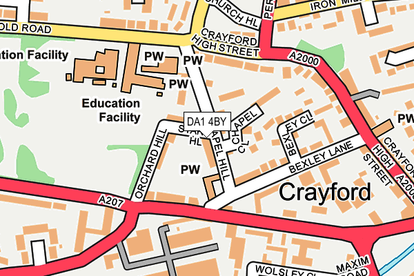 DA1 4BY map - OS OpenMap – Local (Ordnance Survey)