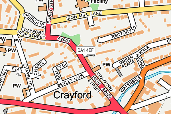 Map of CRAYFORD LIMITED at local scale
